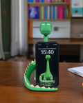 Standing Dino Phone Stand – Quirky Desktop Organizer