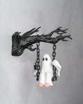 Ghost on a Swing – Spooky Wall Mount Decor