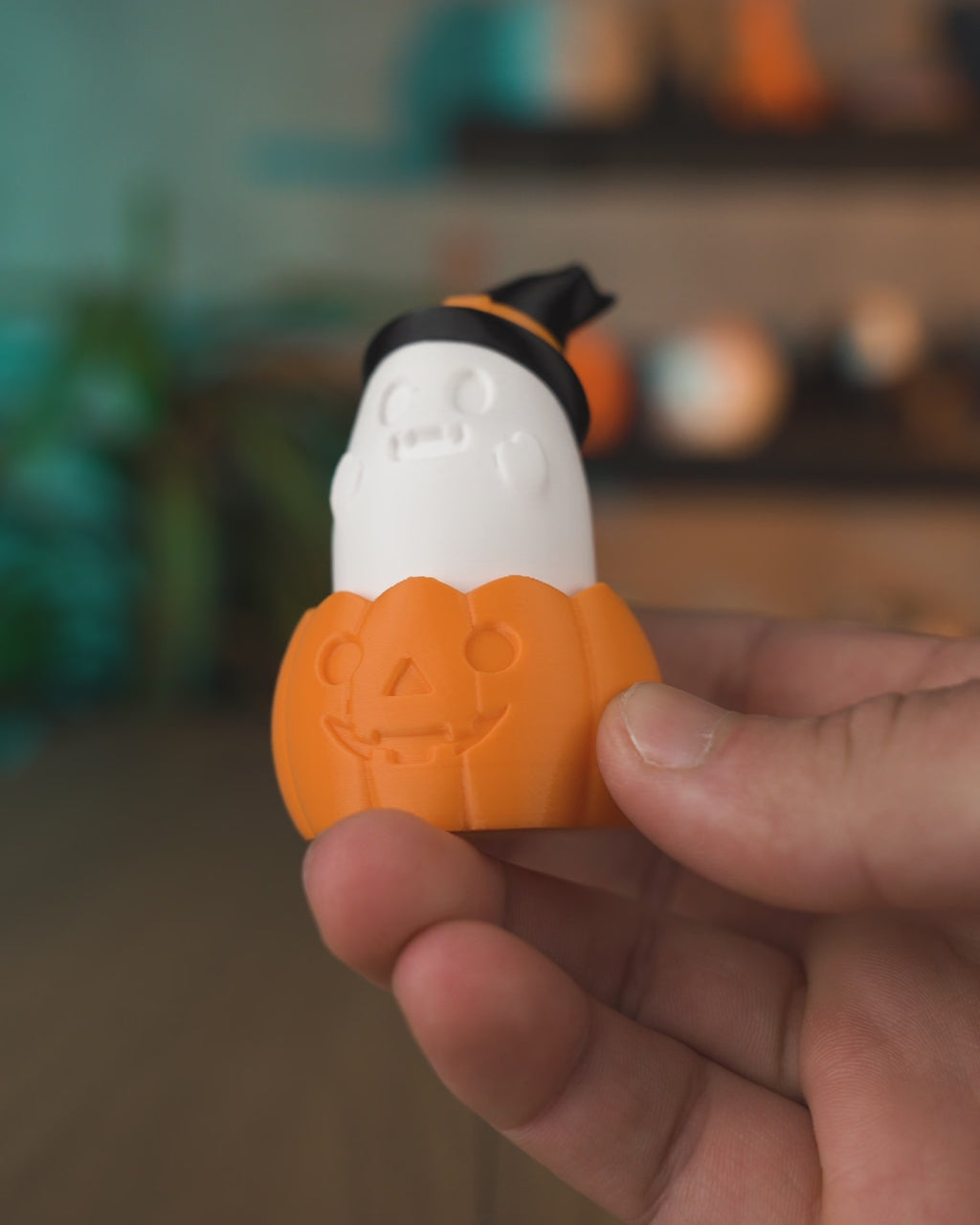 GlowGhost Pumpkin Clicker – Light-Up
