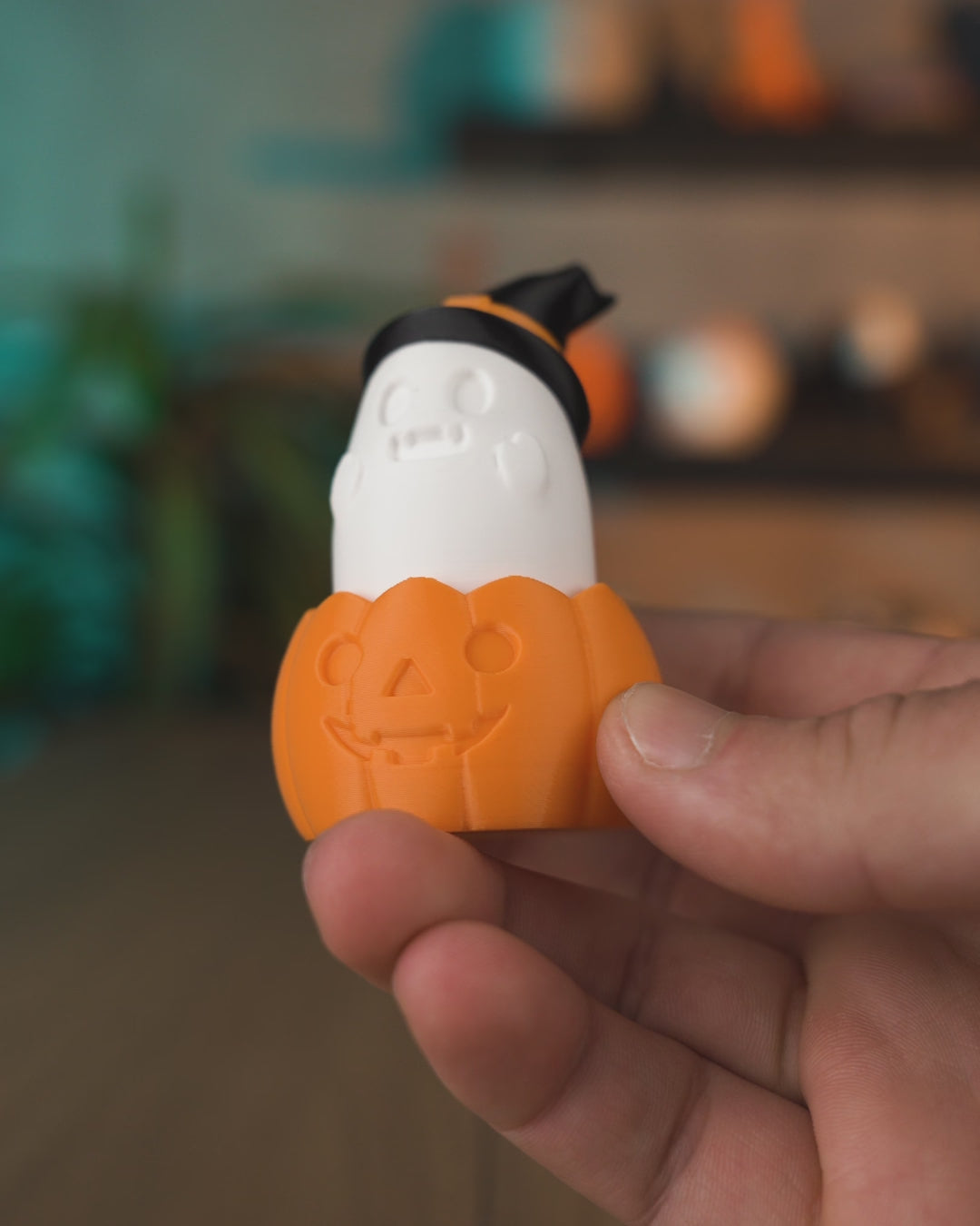 GlowGhost Pumpkin Clicker – Light-Up