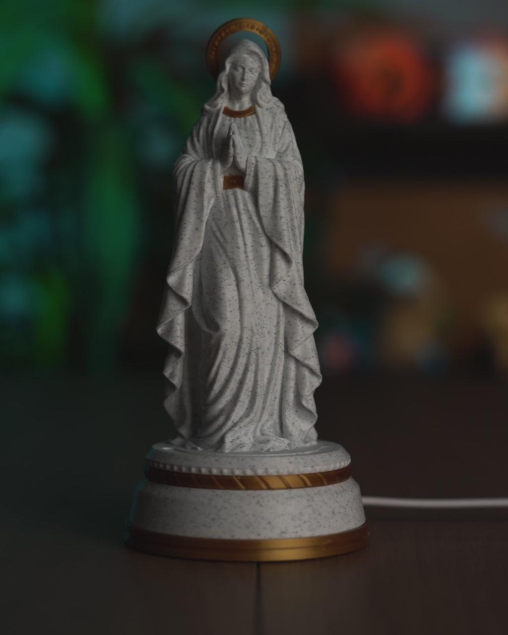 Our Lady Illuminated Statue