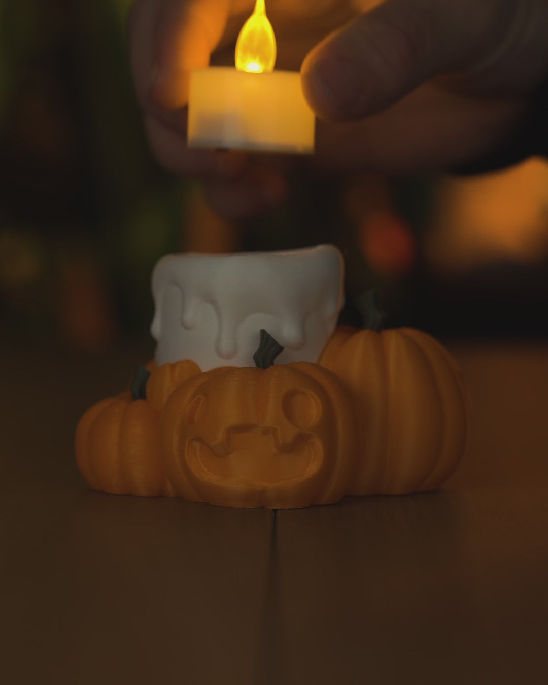 Candlelight Pumpkins – Tabletop Decor