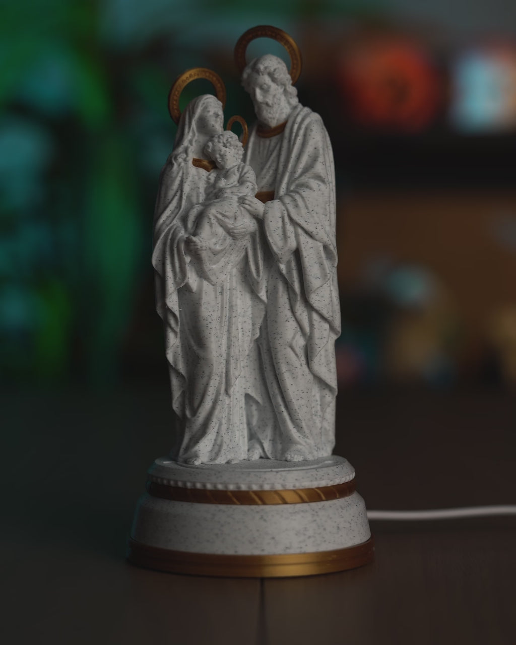 Holy Family Illuminated Statue
