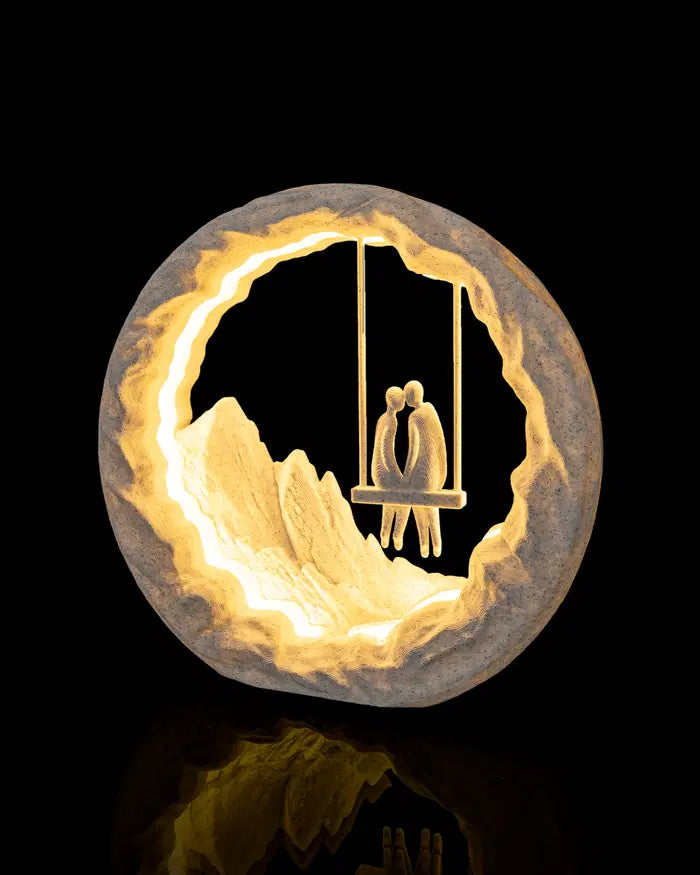 3D Printed Ambient Table Lamp - "Swing for Two"