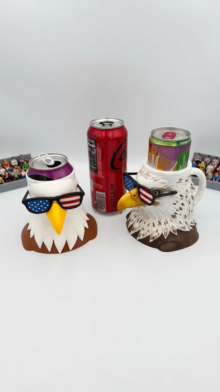 Patriot Eagle Can & Bottle Holder – USA Stars and Stripes Edition