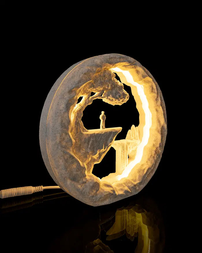 3D Printed Ambient Table Lamp - "The Wanderer"