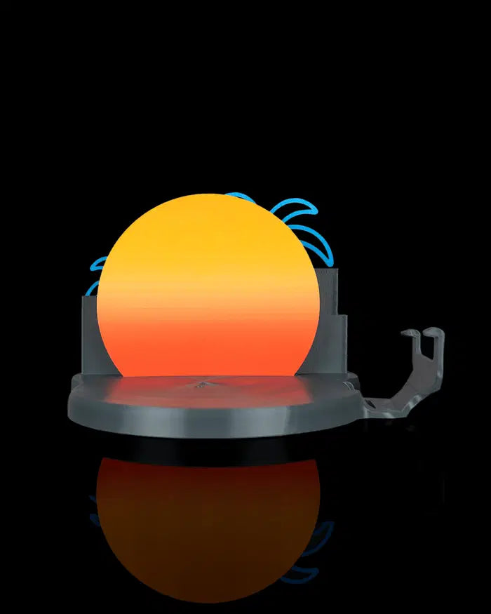 Neon Cityscape Console Stand