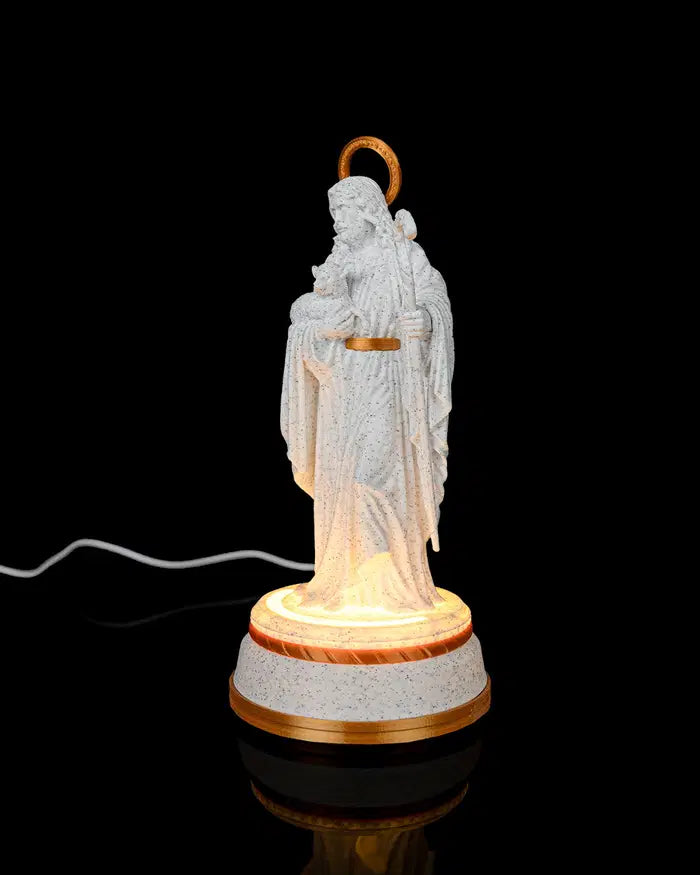Good Shepherd Illuminated Statue
