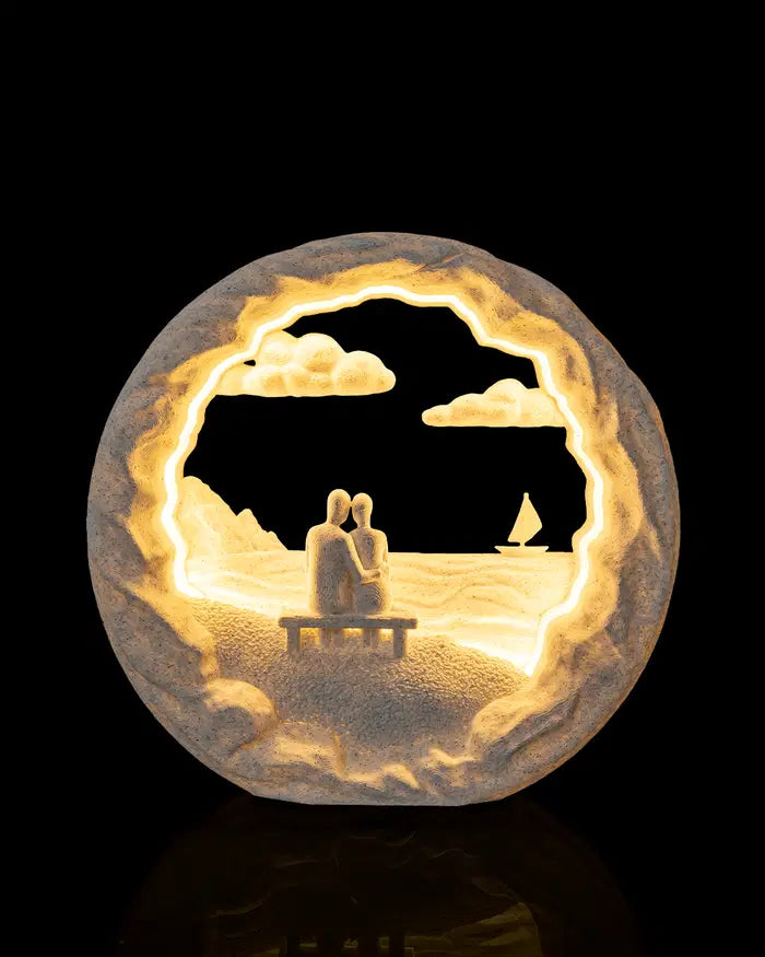 3D Printed Ambient Table Lamp - "Dockside Dream" Edition