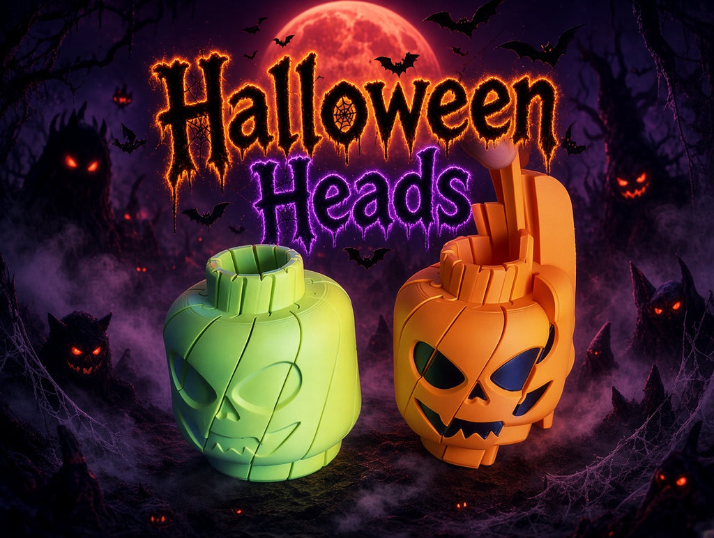 Pumpkin Grenade / Minifig Head Twisty Fidget"