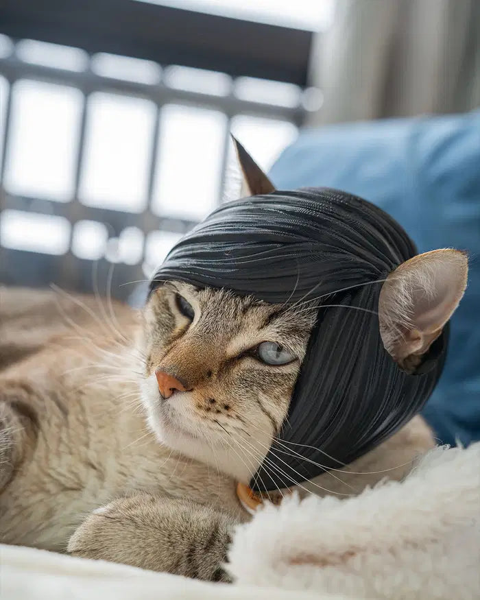 Sleek Bob Wig Cat Helmet