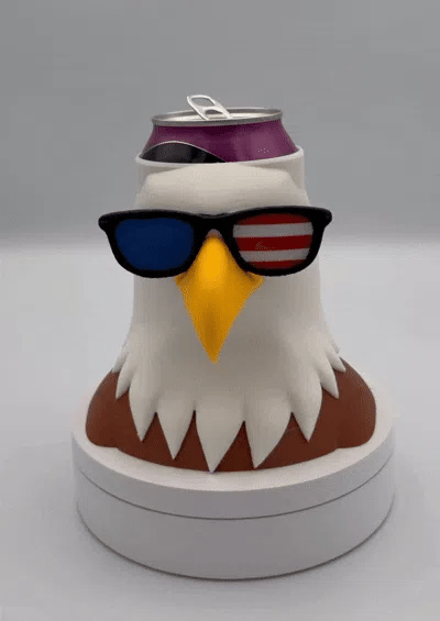 Patriot Eagle Can & Bottle Holder – USA Stars and Stripes Edition