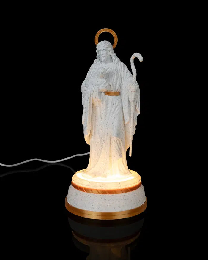 Good Shepherd Illuminated Statue