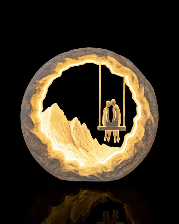 3D Printed Ambient Table Lamp - "Swing for Two"